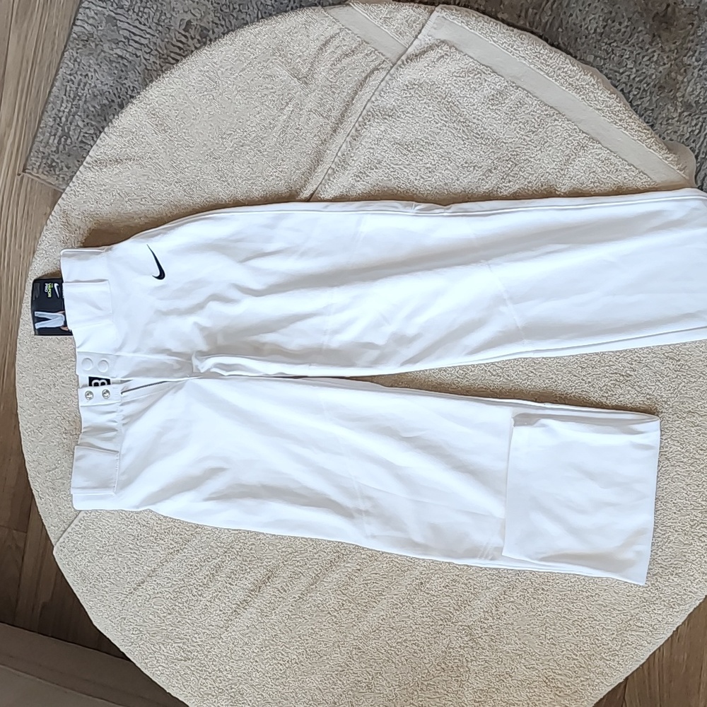 Nike Boys Baseball Pants White XL